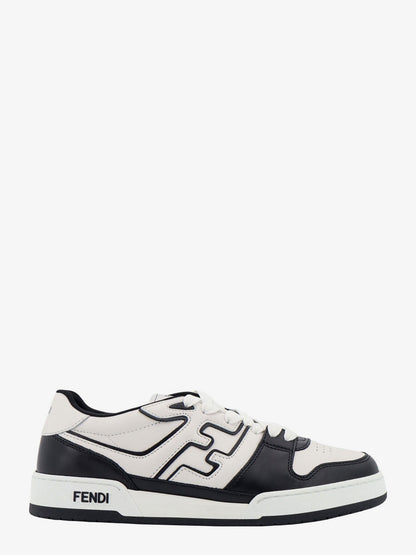Leather sneakers with ff lateral logo thumbnail