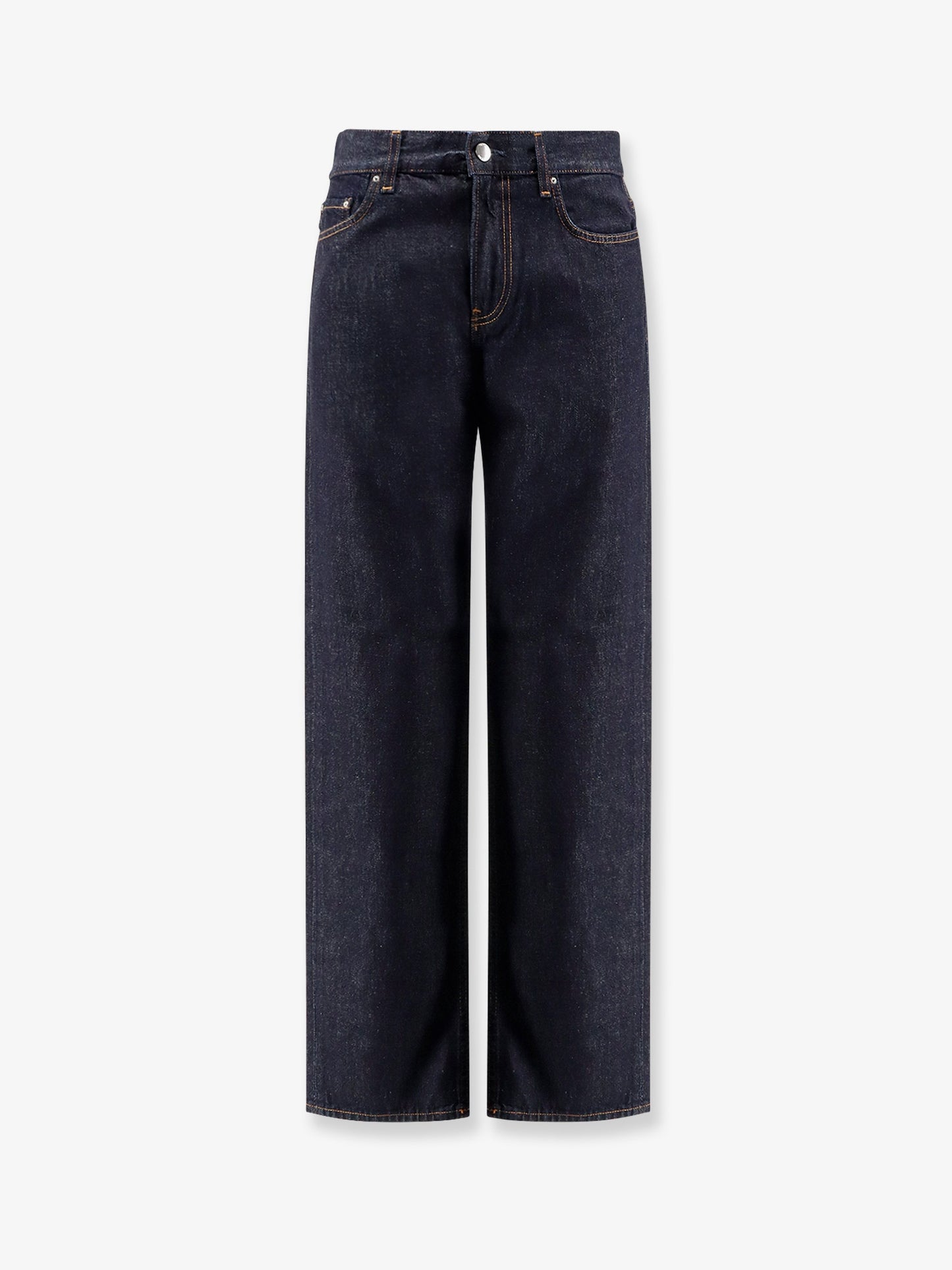 Low straight denim jeans