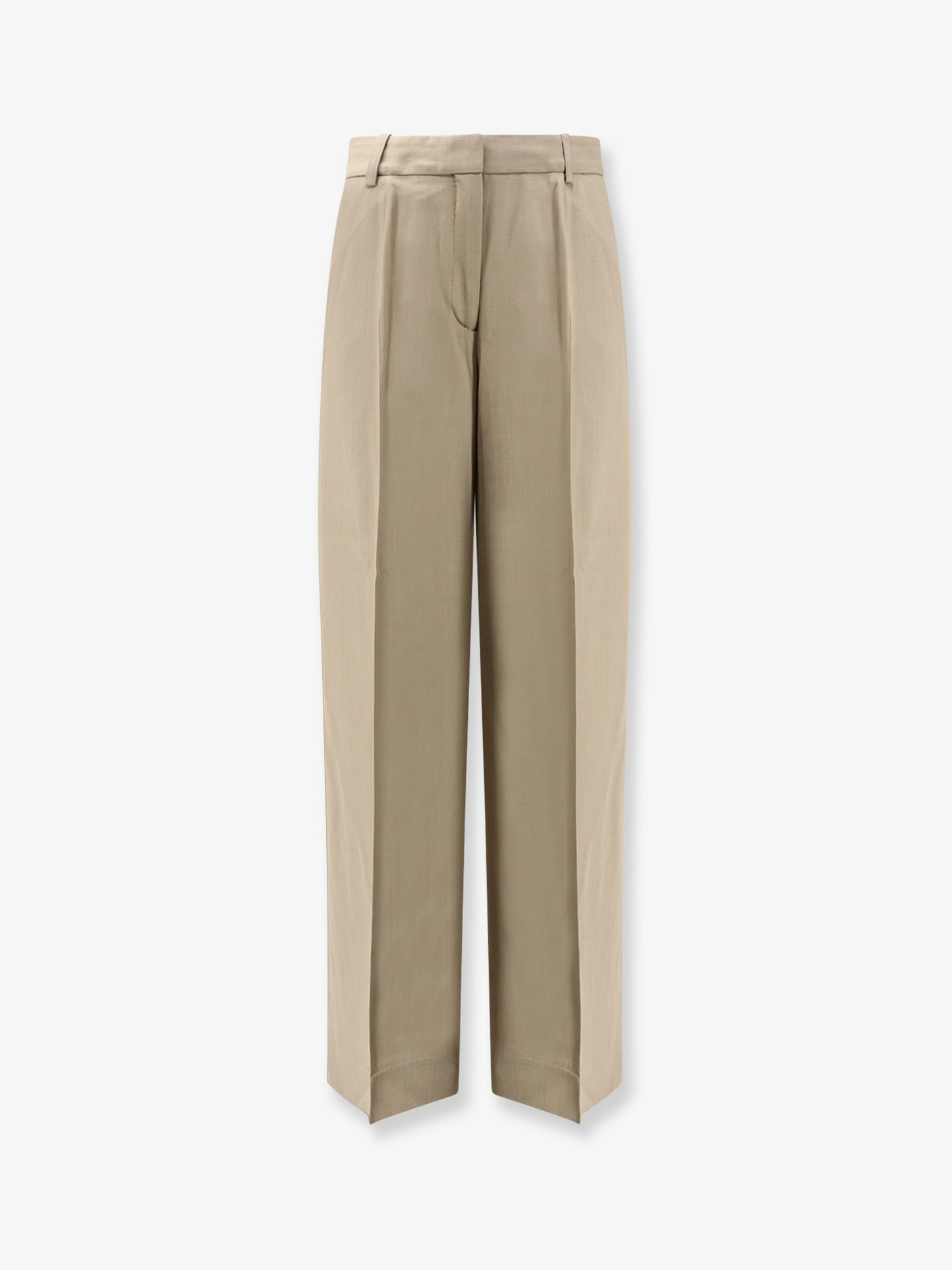 Viscose and wool trousers