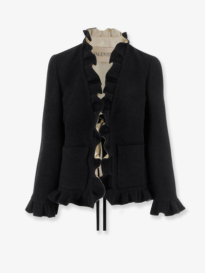 Silk blazer with frontal knot thumbnail