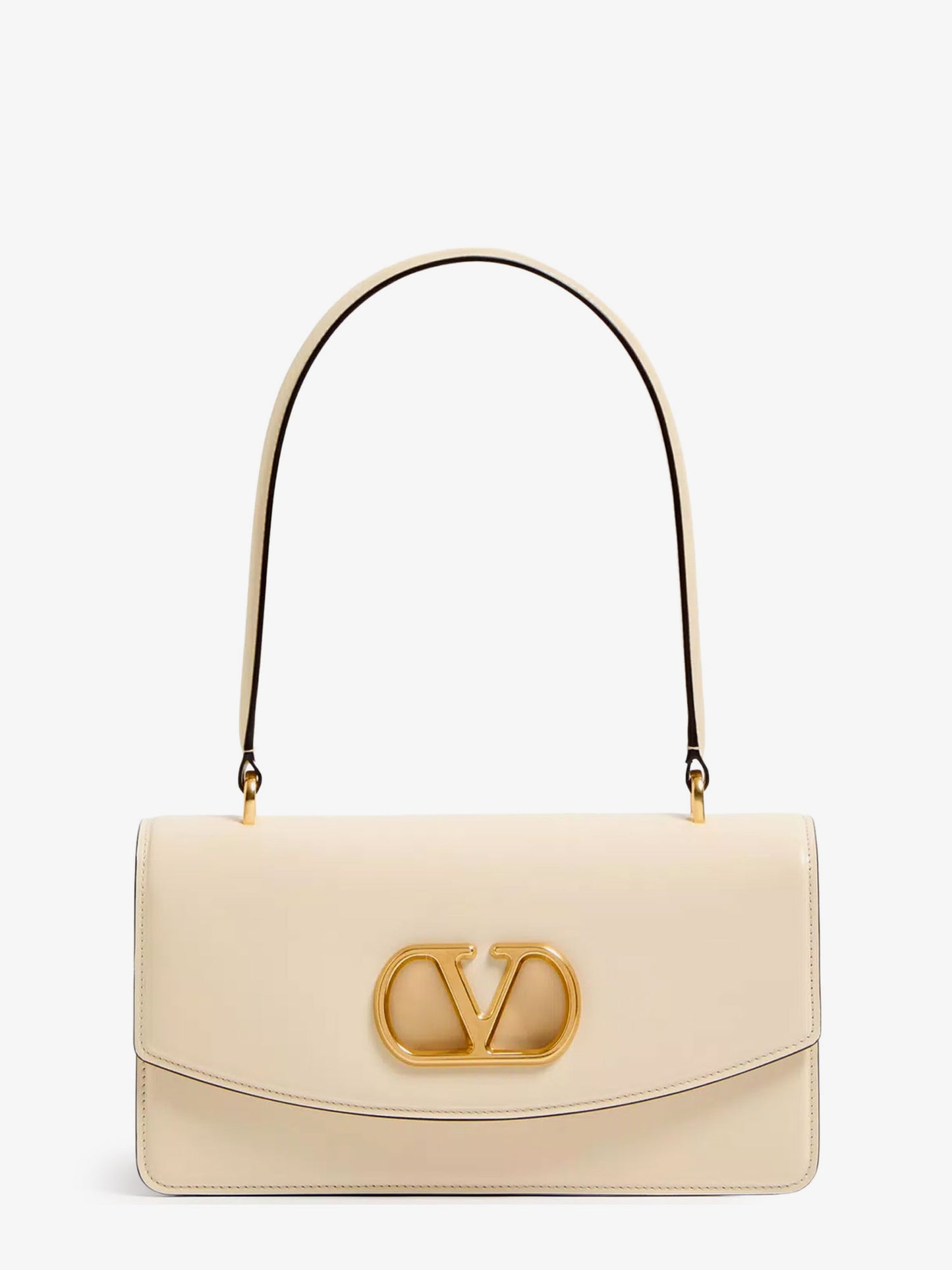 Leather Vlogo shoulder bag