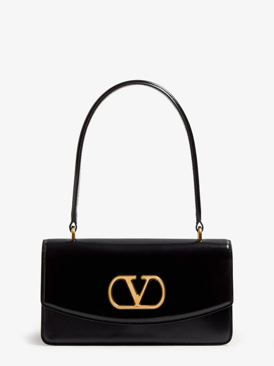 Vlogo leather shoulder bag