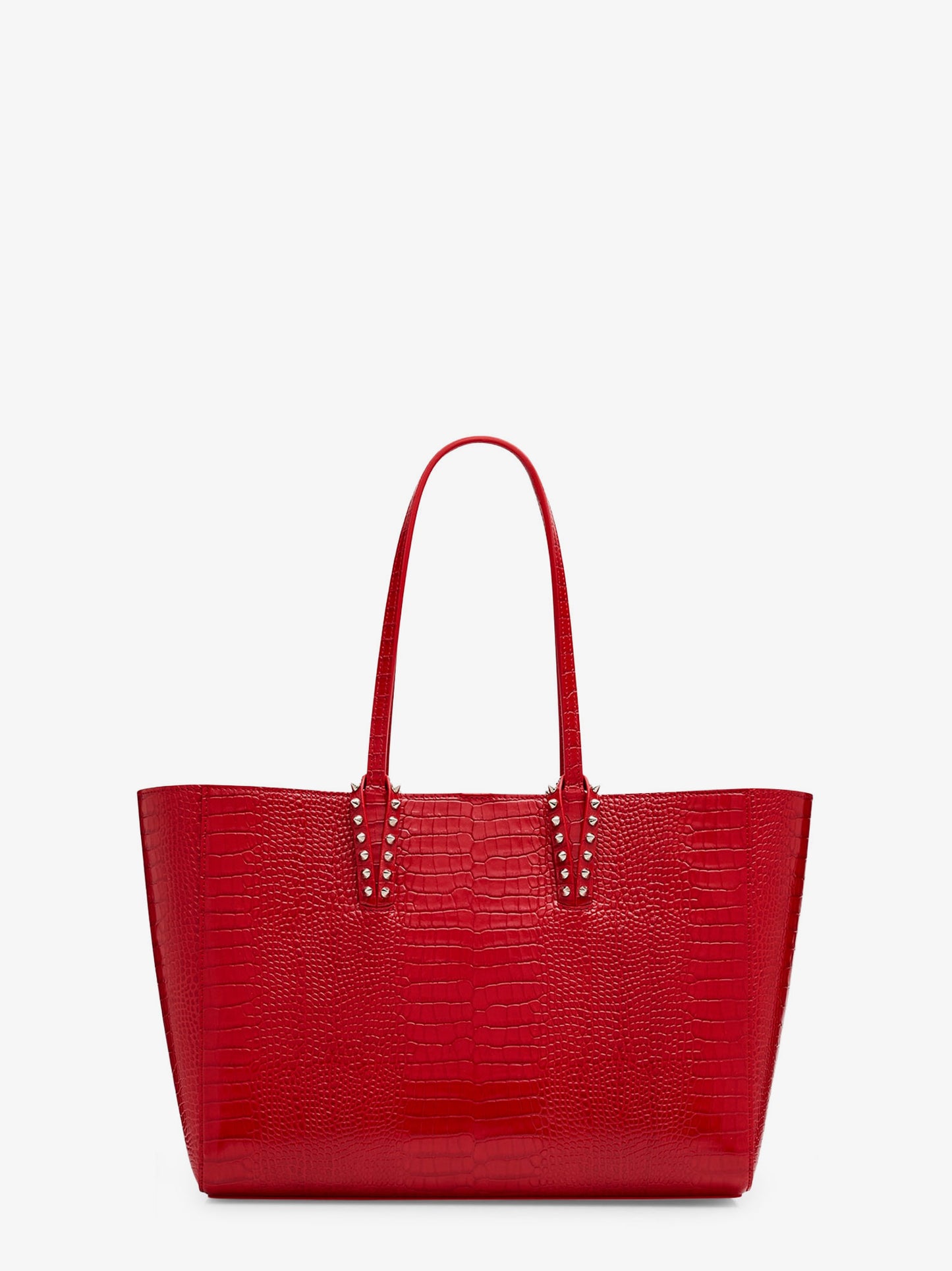 Cabata leather shoulder bag with croco effect