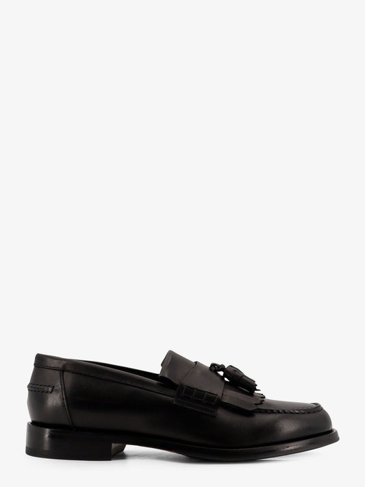 Leather loafers with tassels