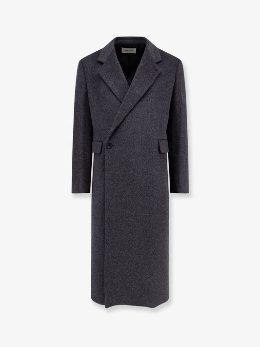 Tailored wool and cashmere coat