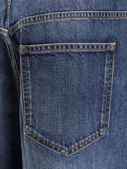 Twisted stone-washed denim jeans thumbnail