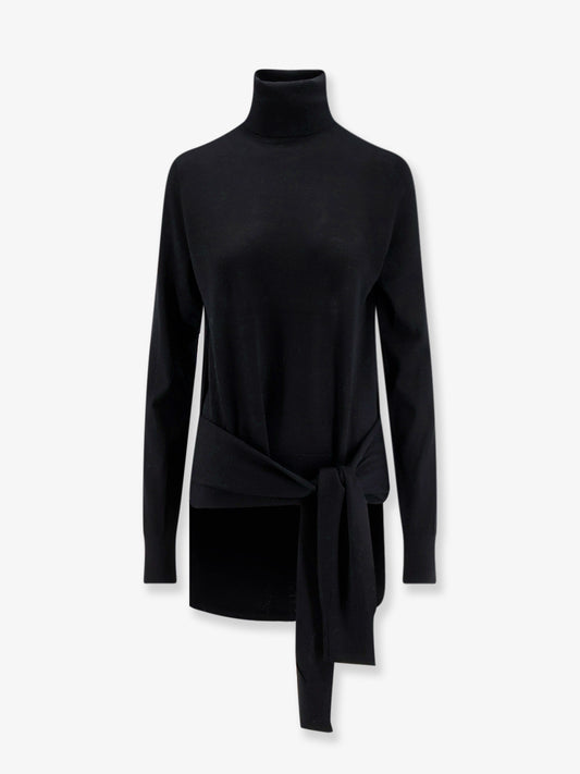 Wool and silk turtleneck