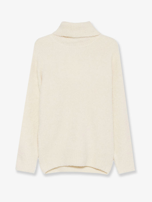 Bouclé alpaca blend turtleneck