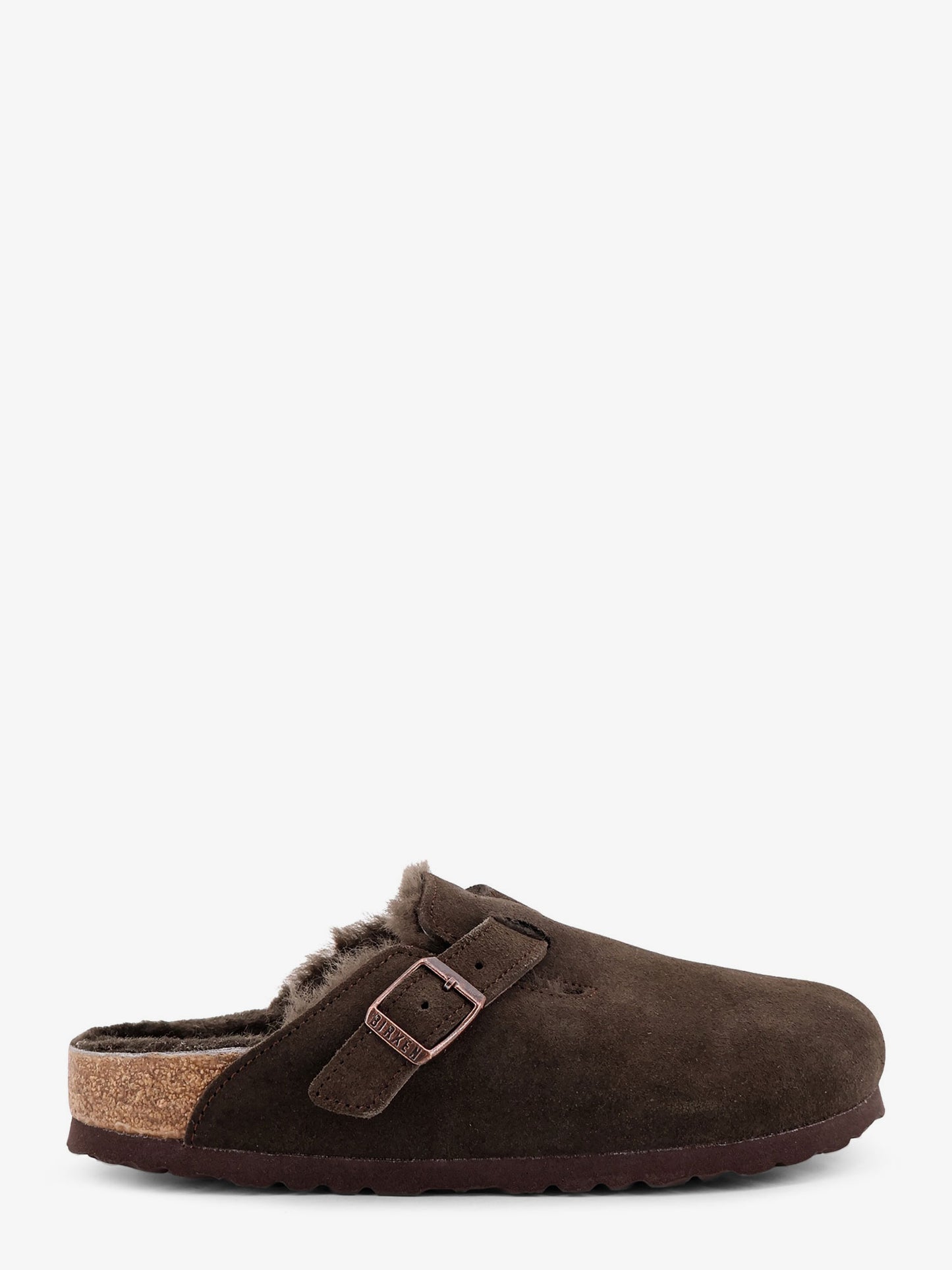 Boston VL/Shearling suede mule