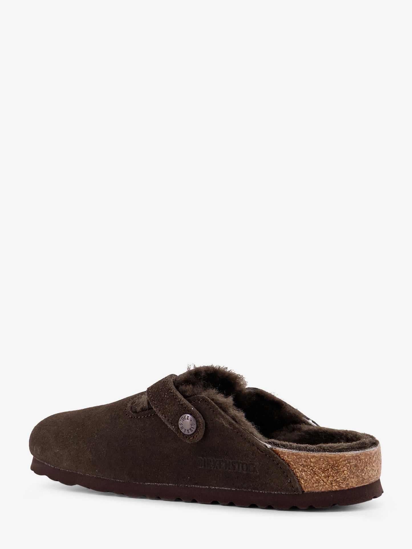 Boston VL/Shearling suede mule