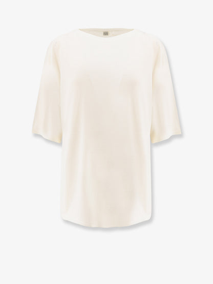 Longline wool blend sweater thumbnail