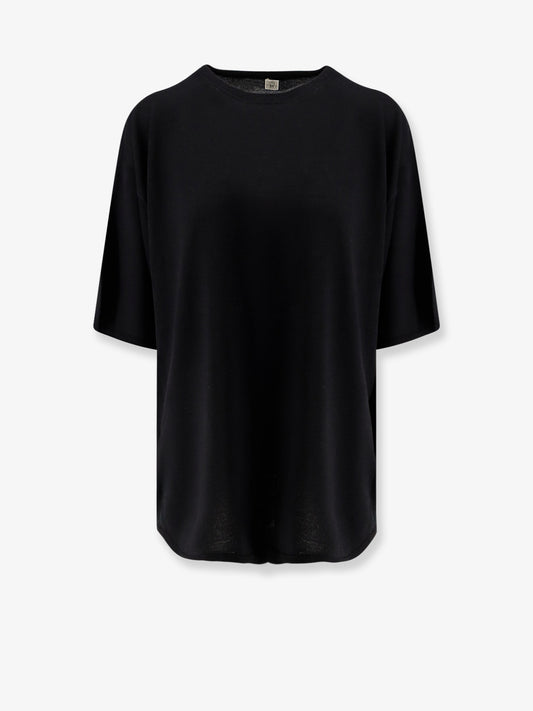 Longline wool blend sweater