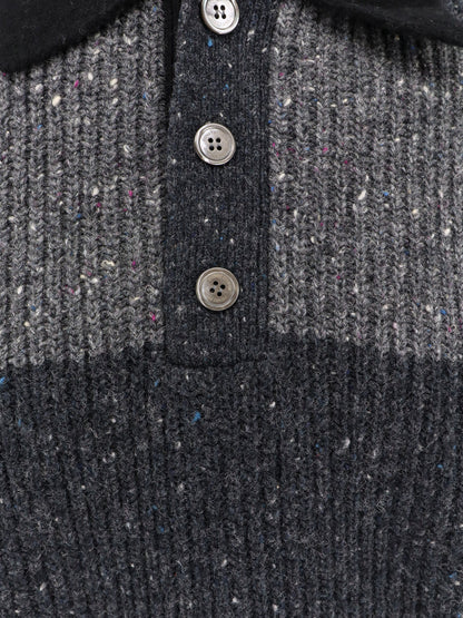 Unisex Chunky Rugby wool blend sweater thumbnail