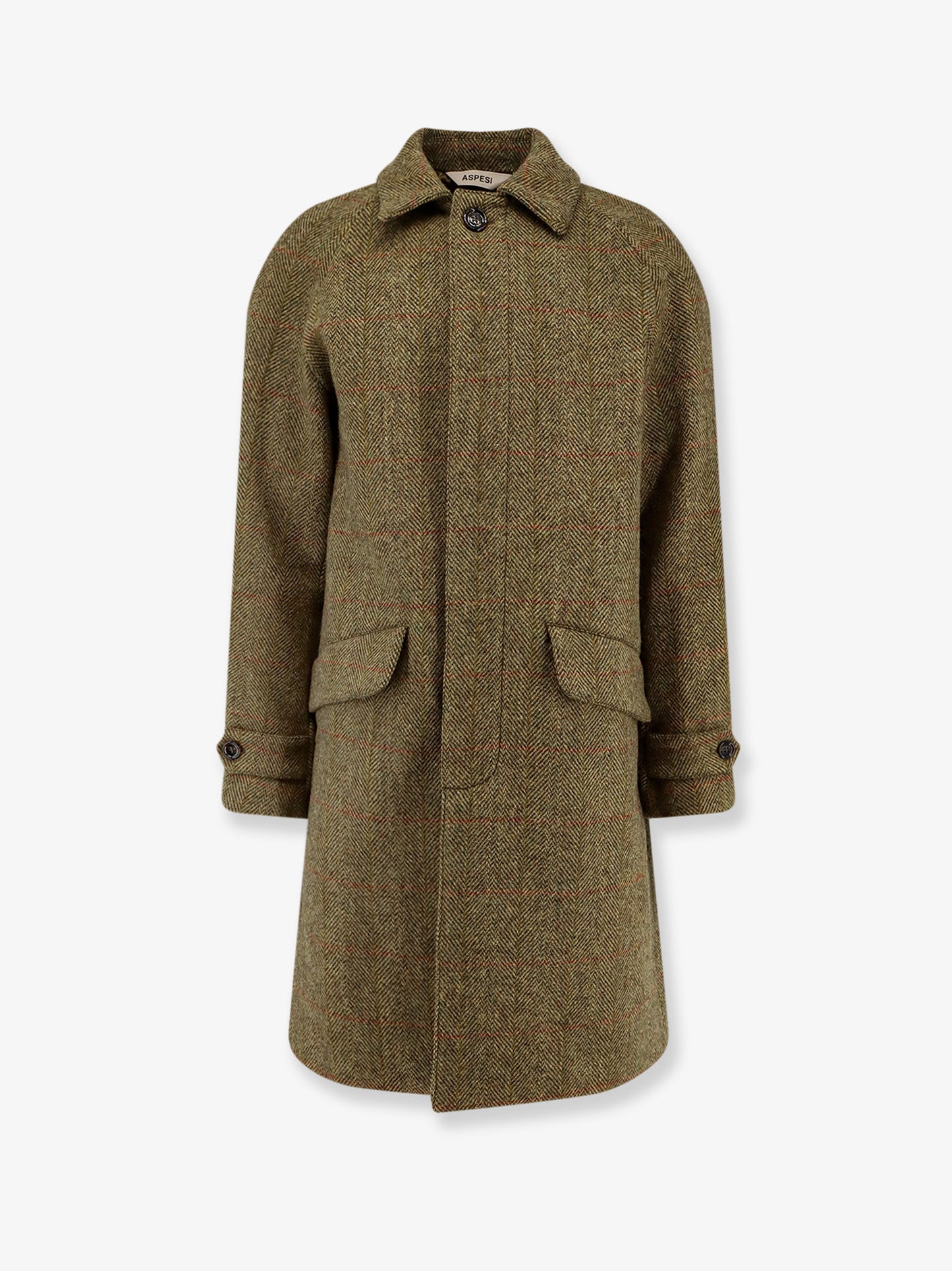 Wright herringbone wool coat