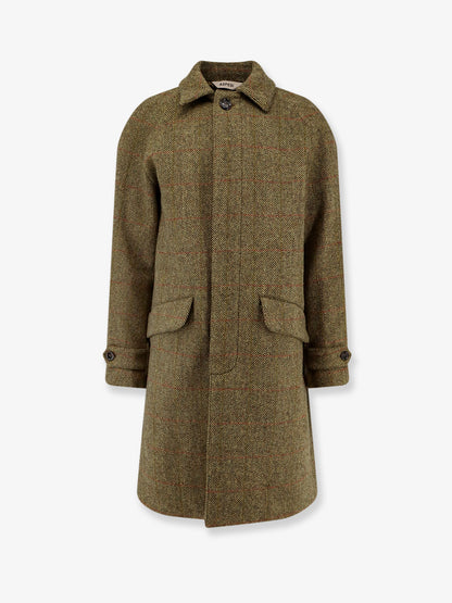 Wright herringbone wool coat thumbnail