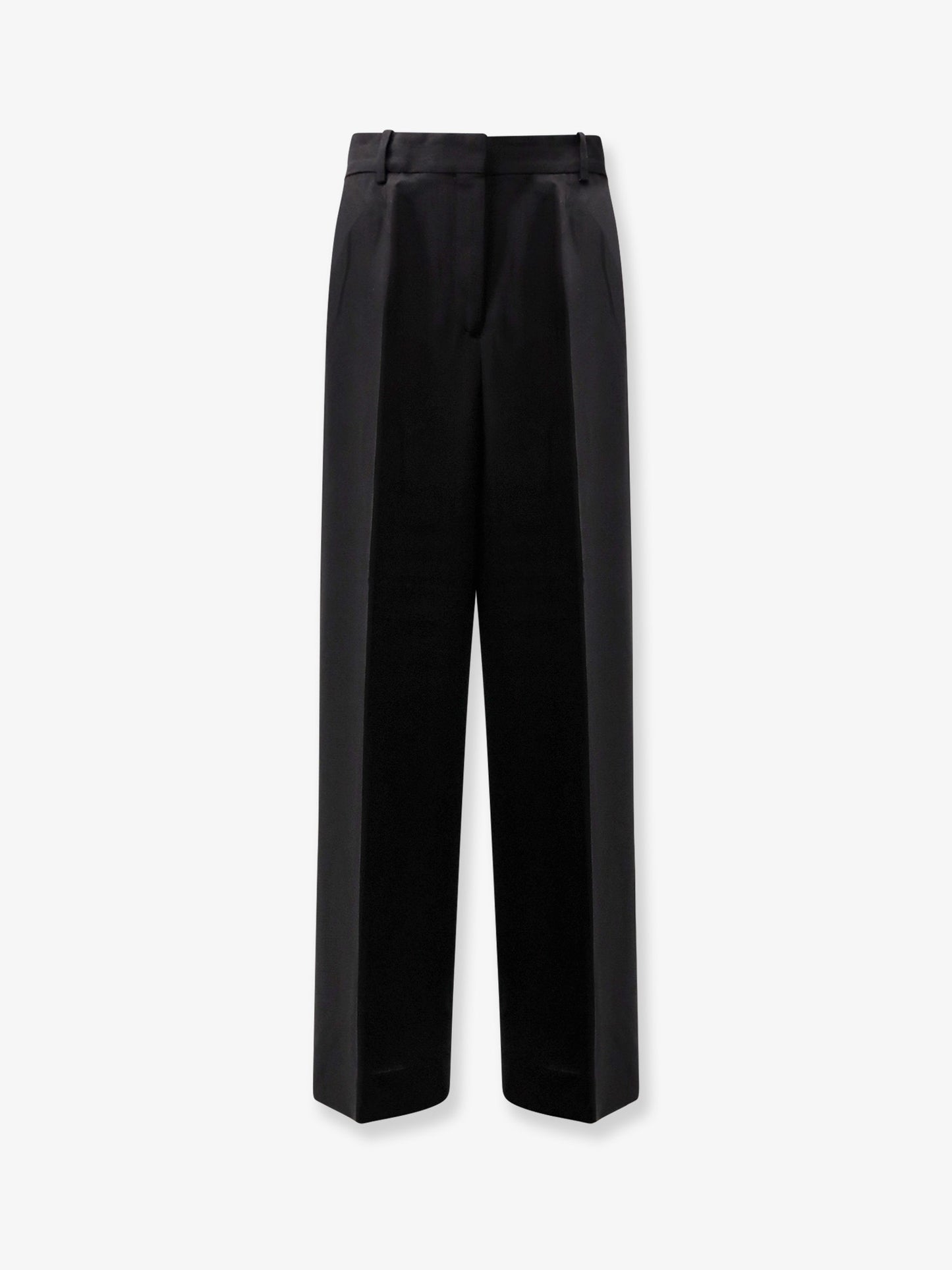 Viscose and wool trousers