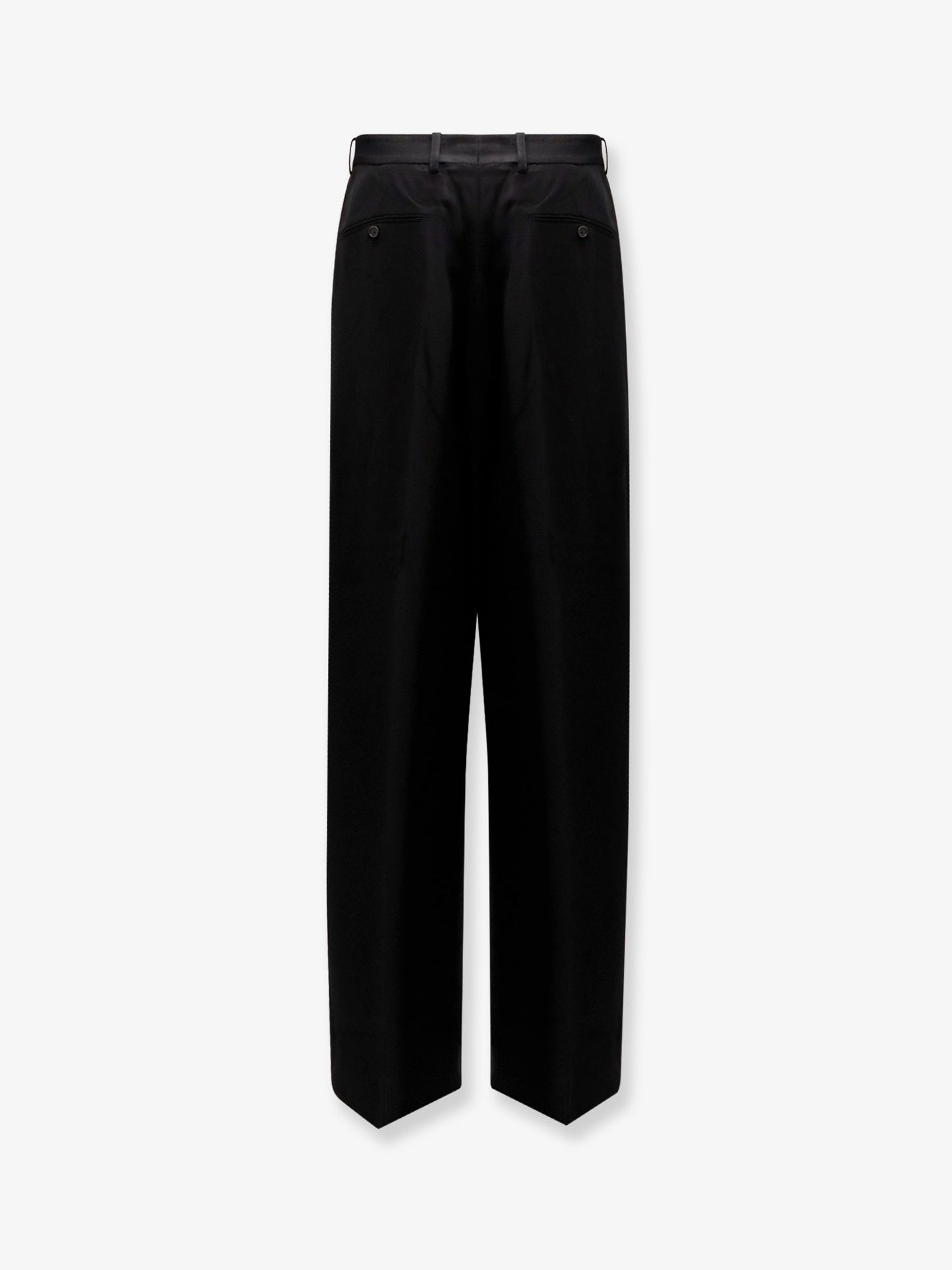 Viscose and wool trousers