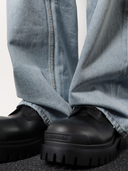 Leather boots with maxi rubber sole thumbnail