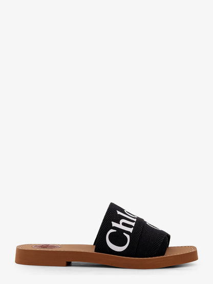 Woody flat linen sandals thumbnail