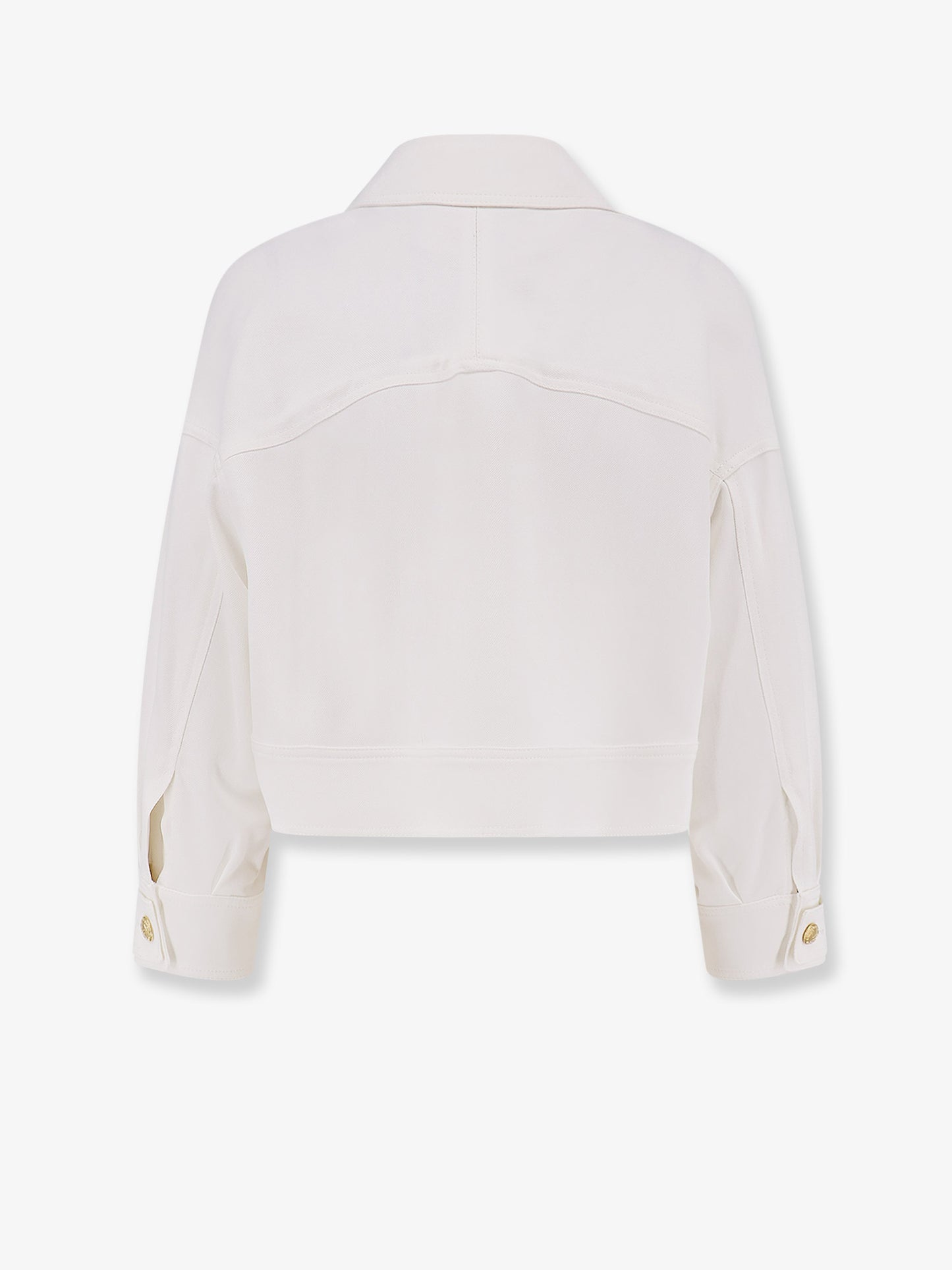 Cropped viscose jacket