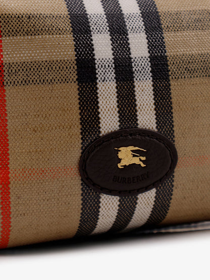 Coated canvas handbag with check pattern thumbnail