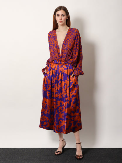 Camiel cotton shirt with multicolor print thumbnail