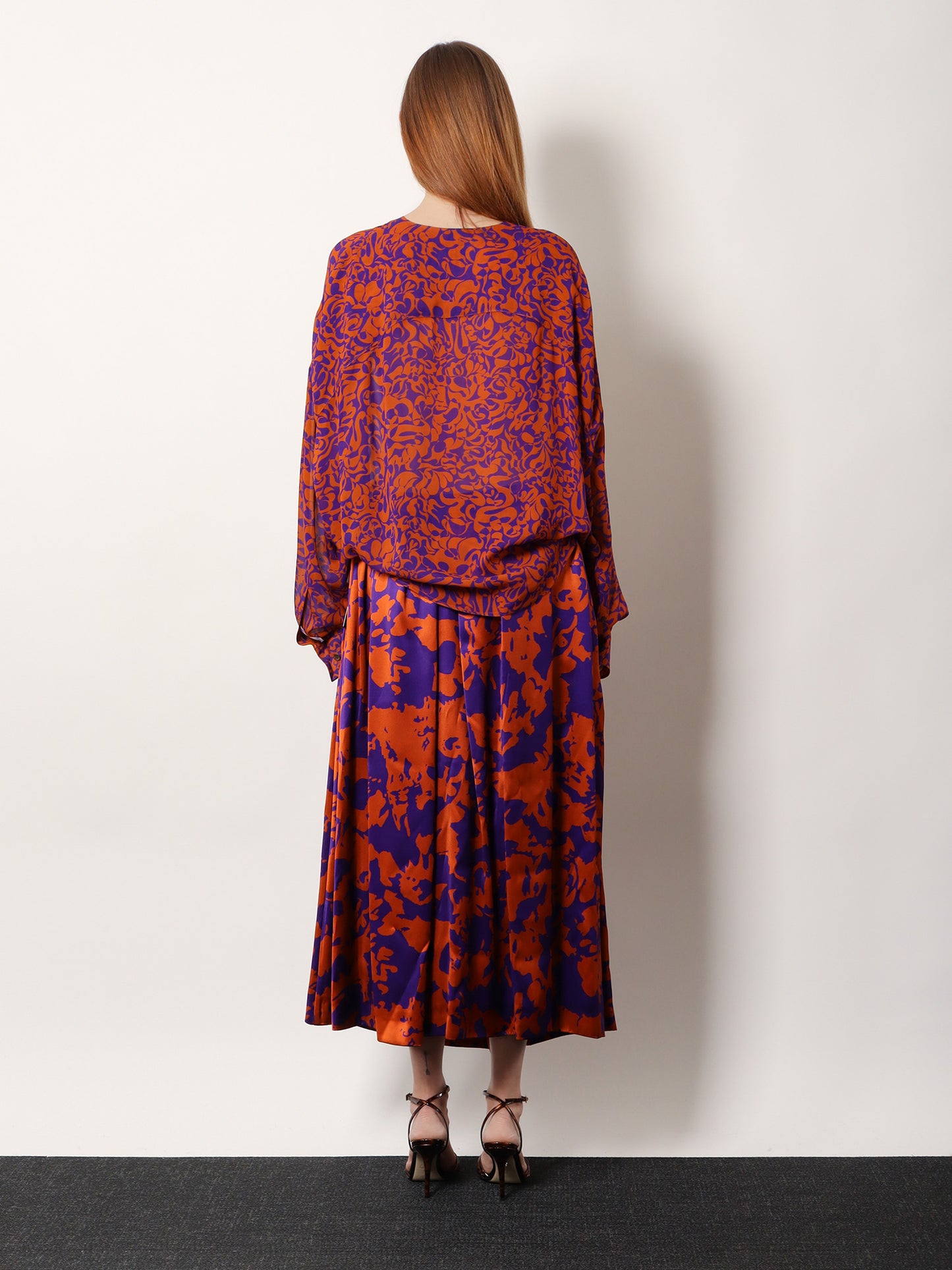 Camiel cotton shirt with multicolor print