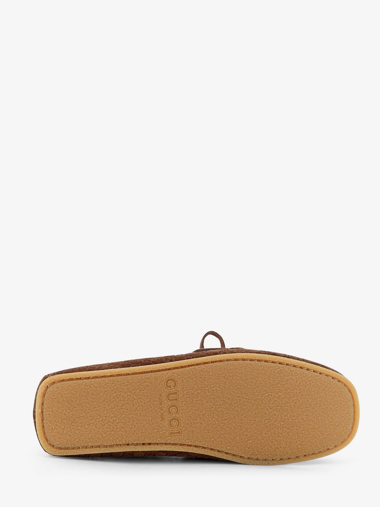 Suede loafers with all-over GG logo