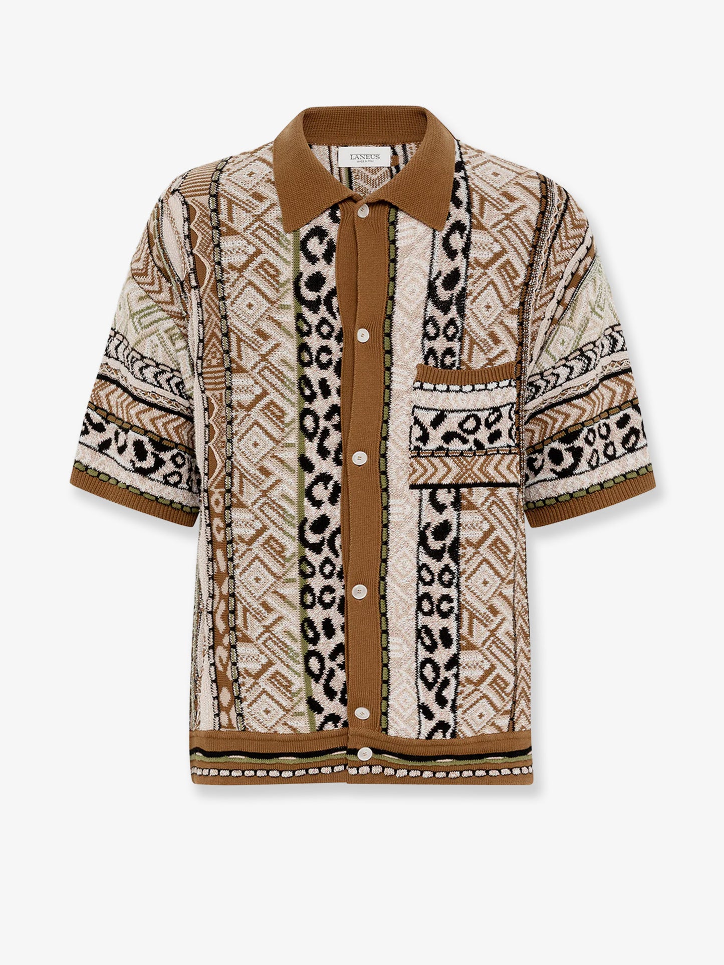 Multicolor knitted shirt
