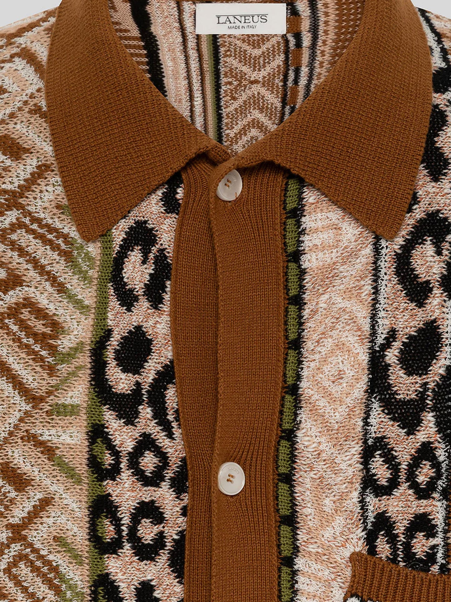 Multicolor knitted shirt