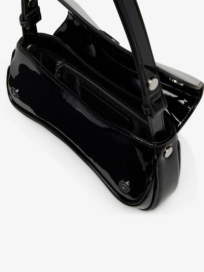 Play Clutch shiny leather shoulder bag thumbnail