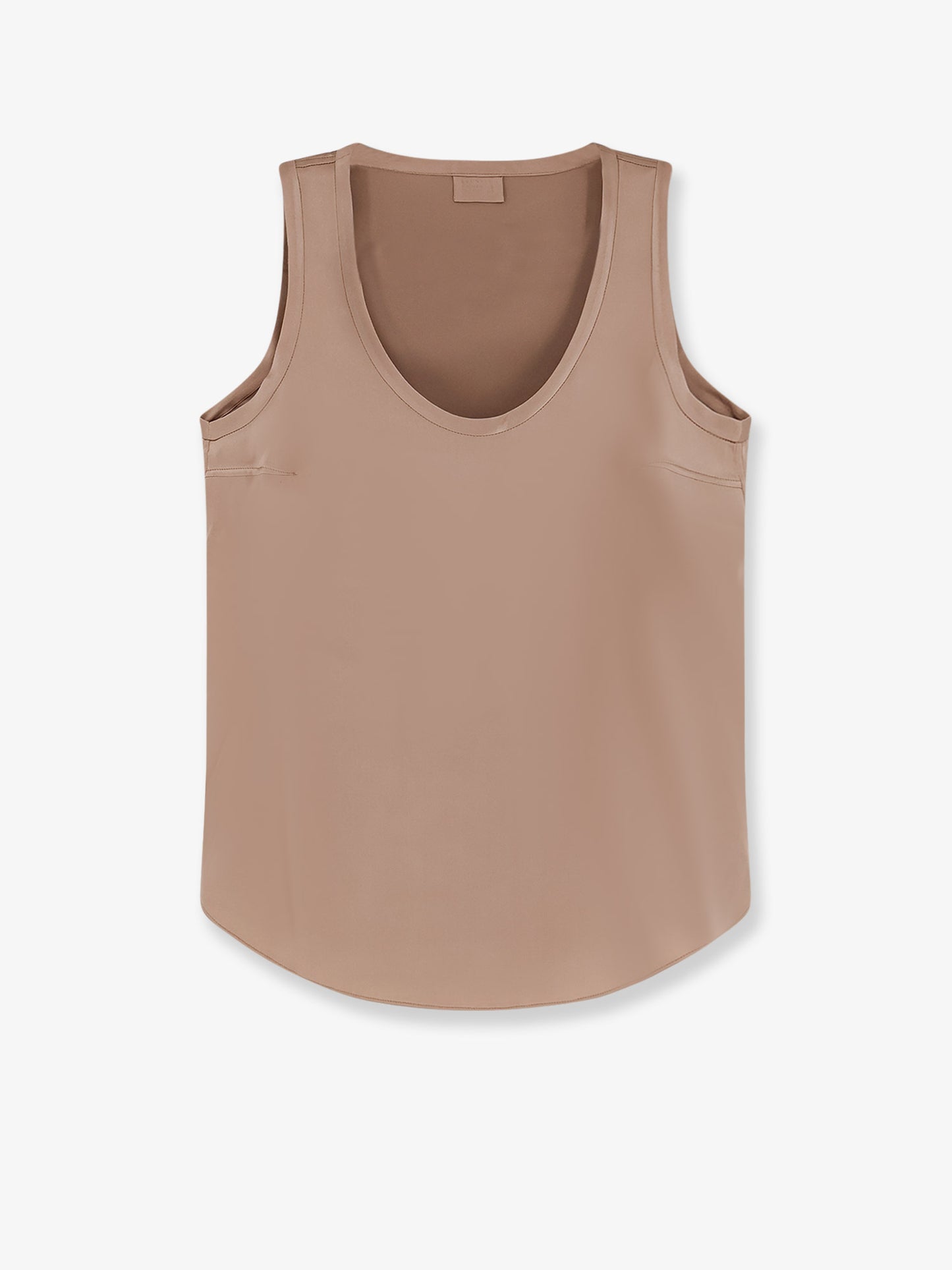 Stretch silk tank top