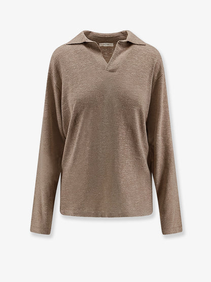 Niosa polo shirt in cotton and linen thumbnail