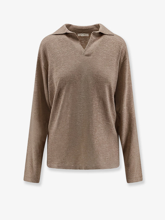 Niosa polo shirt in cotton and linen