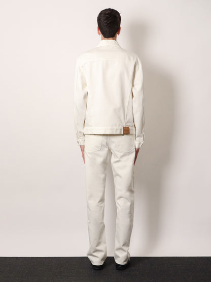 Denim trousers with metal Horsebit detail on the back thumbnail