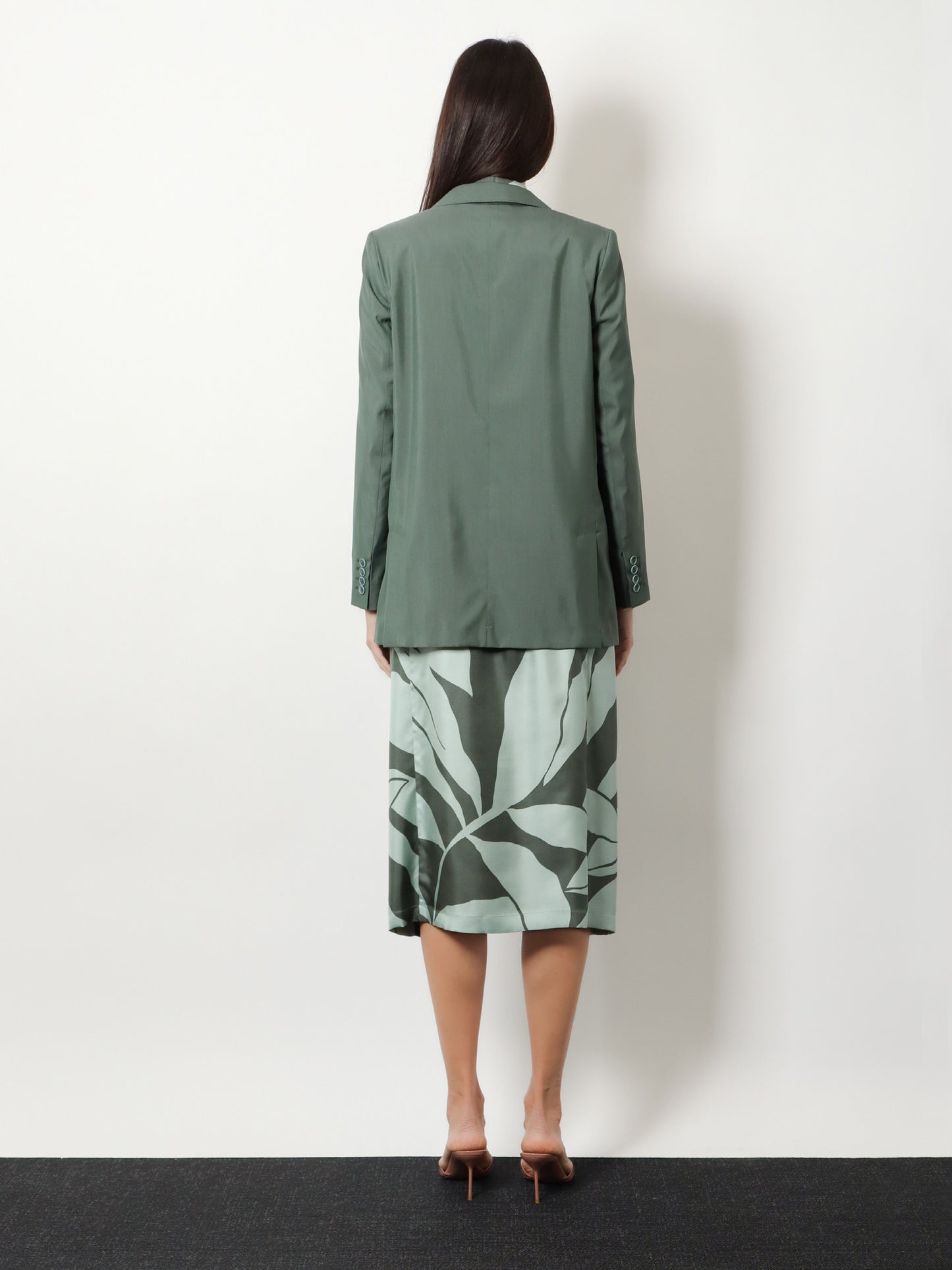Blazer Mxmalbata in lana vergine e seta