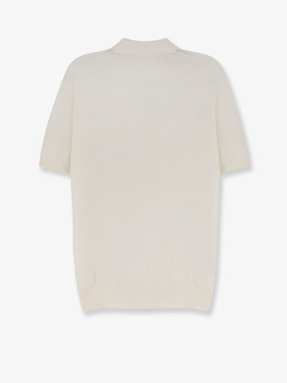 Cotton and silk blend polo shirt thumbnail