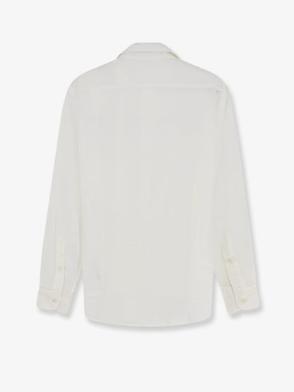 Cotton shirt with front embroidered logo thumbnail