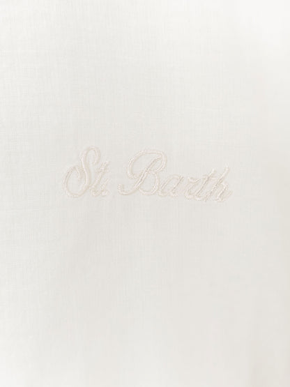 Cotton shirt with front embroidered logo thumbnail