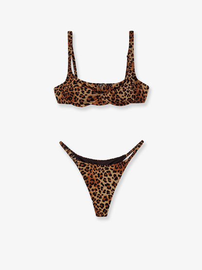 Perlamir nylon bikini with animal print thumbnail