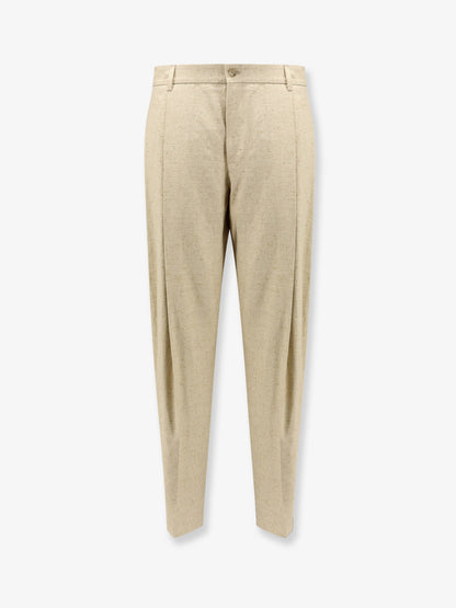 Pantaloni in canapa, lino e seta effetto tweed thumbnail