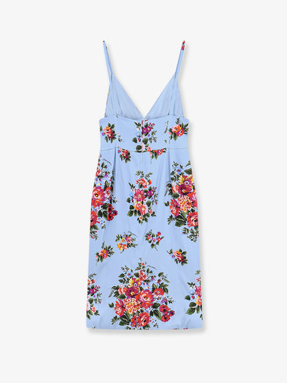 Satin dress with iconic print thumbnail