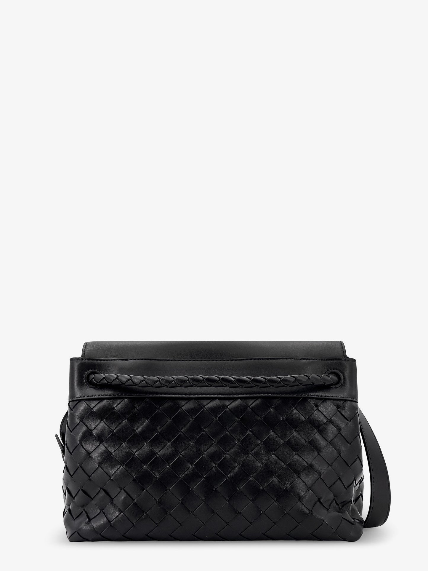Andiamo messenger leather bag with Intrecciato motif