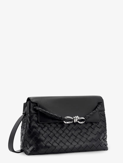 Andiamo messenger leather bag with Intrecciato motif thumbnail