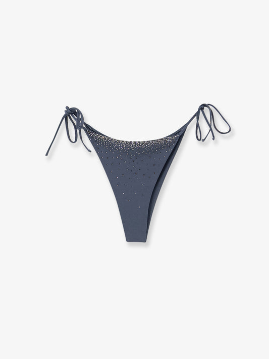 Marielle nylon beach briefs with rhinestones
