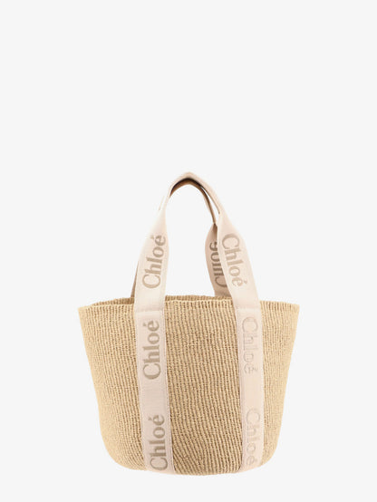 Woody raffia shoulder bag thumbnail