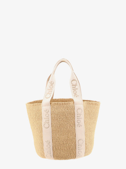 Woody raffia shoulder bag thumbnail