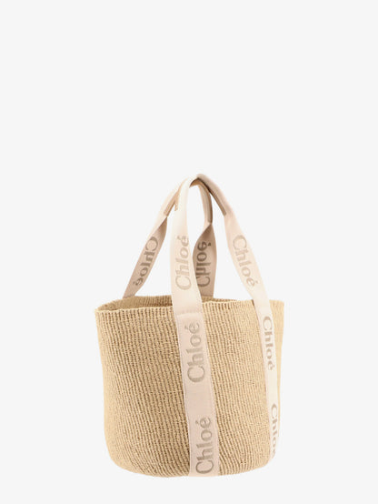 Woody raffia shoulder bag thumbnail