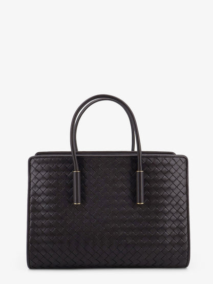 Barbara leather handbag with Intrecciato motif thumbnail