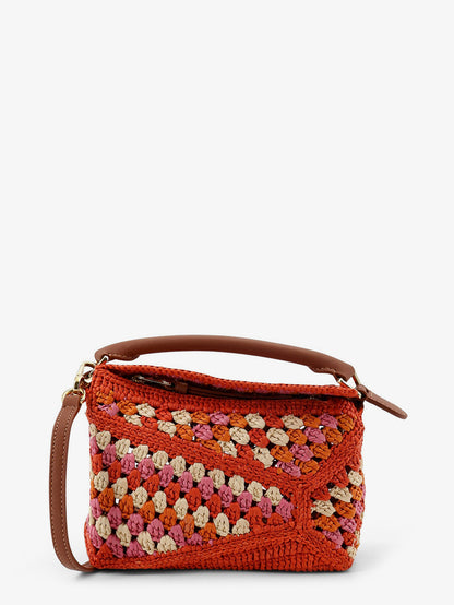 Paula's Ibiza-Puzzle Edge multicolor crochet handbag thumbnail